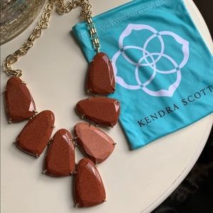 Kendra Scott Harlow Necklace in Goldstone